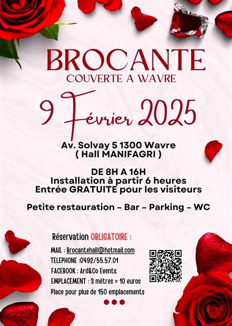 Brocante couverte , Avenue Solvay 5 1300 Wavre, 9 February 2025 | AllEvents