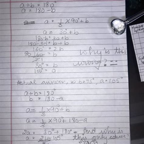 Question- if A is greater than B by one third of A right angle, find ...