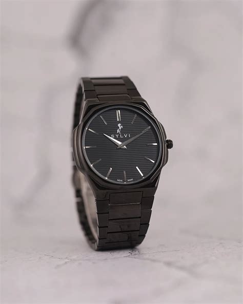 Buy Blade Black Steel Watch at Sylvi - Luxury Masterpiece