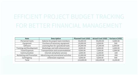 Image result for Project Management Budget Tracking