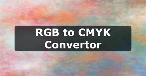 Image result for Conversion RGB a CMYK Python