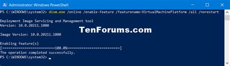 Image result for Virtual Machine Platform Windows for WSL 2