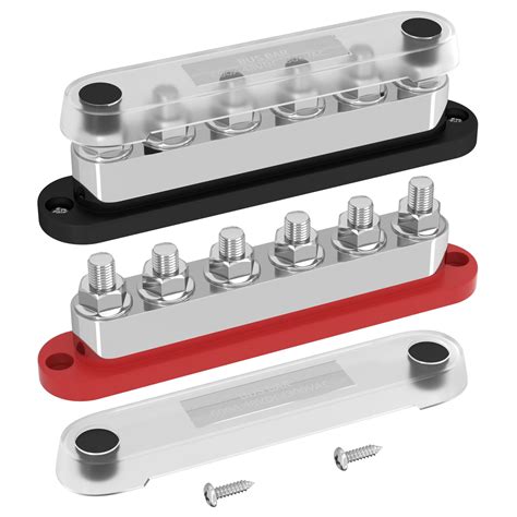 Buy DaierTek 600A Power Distribution Block 12V Bus Bar Terminal Block 6 ...