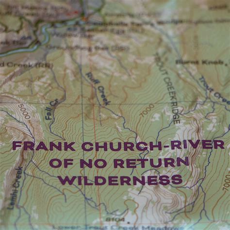 Frank Church- River of No Return Wilderness Maps- North and South Map ...