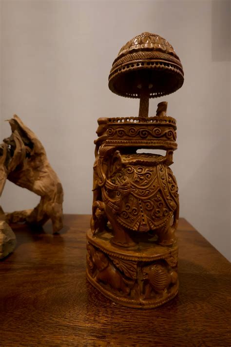 Sandalwood Antique Royal Ambabari – Malji Arts India : CRAFTS OF INDIA