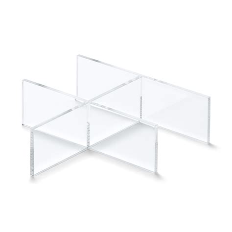 Stackable acrylic box partition 3