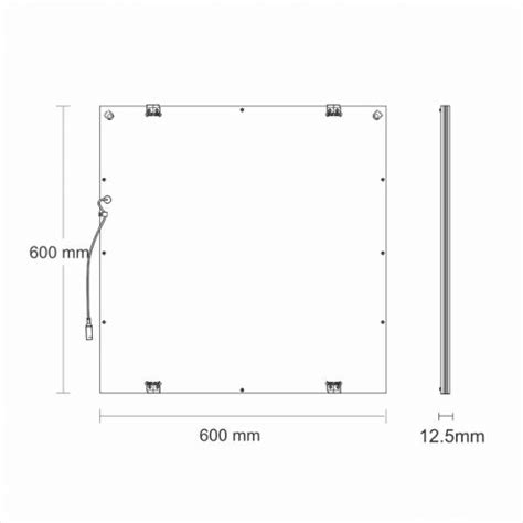 MEDIDAS GC-PL6060 – Iluminaciones LED