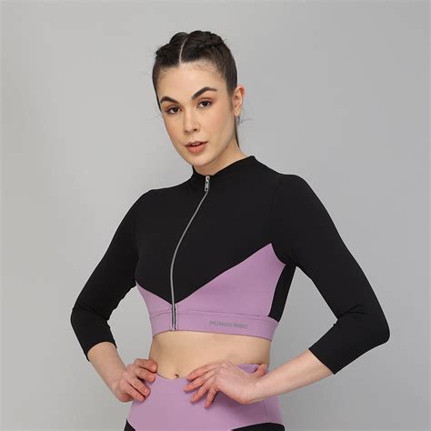 Pair of High Waist Yoke Belt Printed Workout Tight & Front Zipper ...