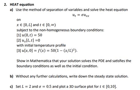 Image result for Using Separation Method for Heat Equation