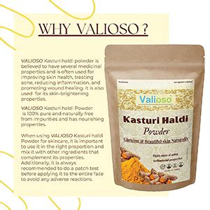Valioso Pure Kasturi Haldi Powder For Face Beauty/Wild Turmeric Powder ...