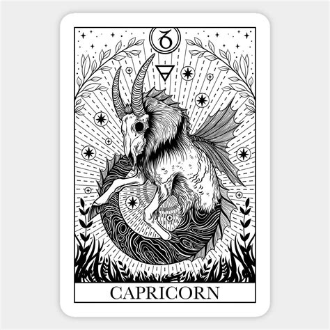 Zodiac sign tarot card Capricorn by occultomastore | Arte capricornio ...