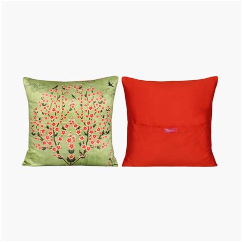Buy INDIA CIRCUS Bougainvillea Delights Set of 5 Cushion Covers - 40.64 ...