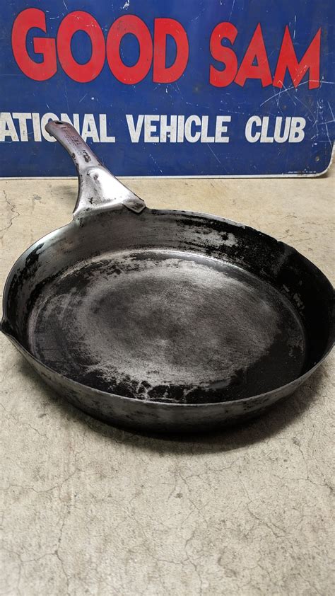 RARE! Vintage ACMESPIDER Cowboy FryingPan Iron VintagePan ビンテージ 鉄製 鉄 ...