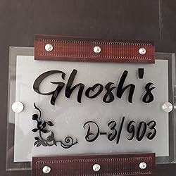 Buy SANGAM AD 3D Latter Plastic Acrylic Customize Home & Office Name ...