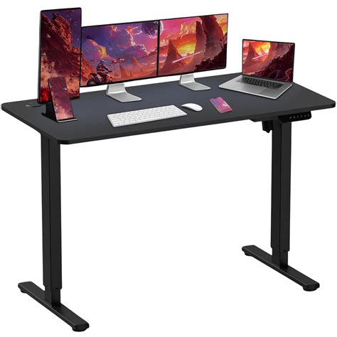 White Mulberry Wooden Motorized Electronic Height Adjustable ...