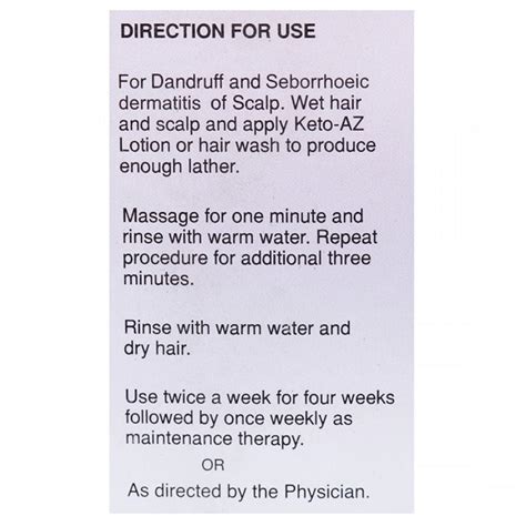 Keto-AZ Hair Wash Lotion | Uses, Side Effects, Price | Apollo Pharmacy