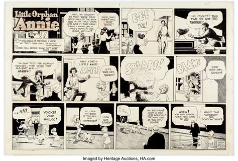 Harold Gray Little Orphan Annie Sunday Comic Strip Original Art | Lot ...