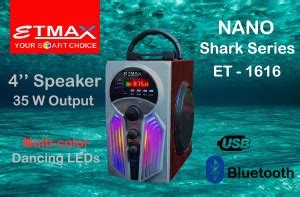 Buy etmax NANO SHARK SILVER GREY 35 W Bluetooth Home Theatre Online ...