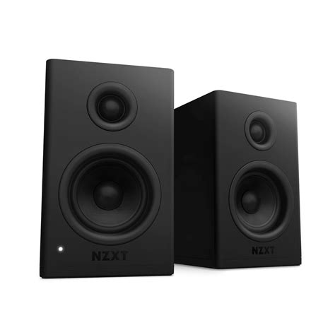NZXT Relay PC Gaming Desktop Speakers - Bookshelf-Style Design - 80 ...