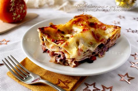 Lasagne al forno con radicchio e speck, facili e gustose