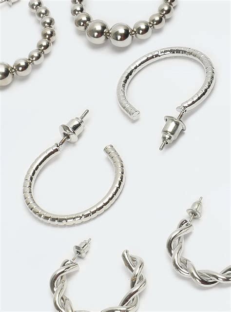 Buy Women Assorted Hoop Earrings - Pack of 3 Online at just Rs. 199.0 ...