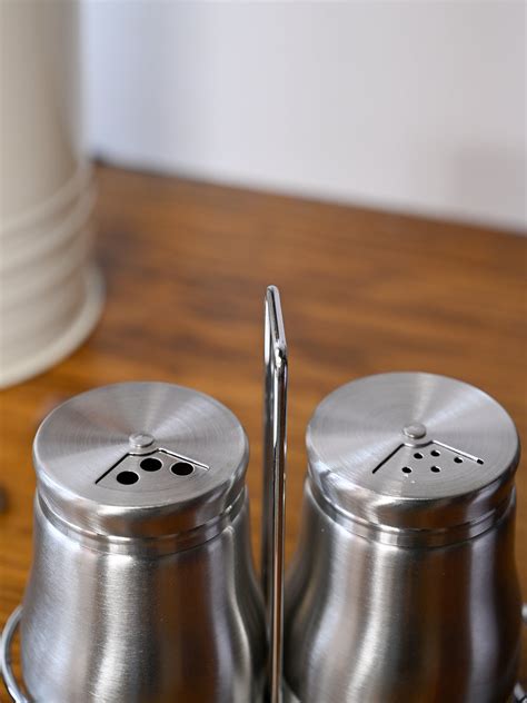VON CASA Salt & Pepper 150ml - Silver Stainless Steel Glossy Finish ...