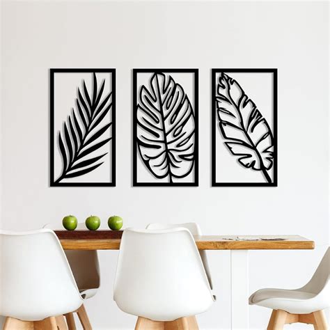 Tropical Palm Leaf Wall Decor for Living Room, Bedroom, or Office – Hansart
