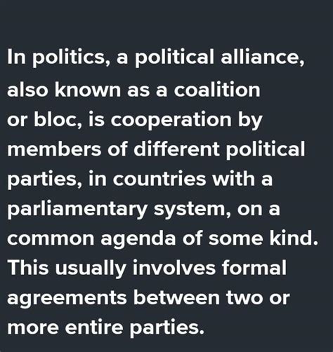 Class IX Sub-Political science chapter 11. What is meant by Alliance ...
