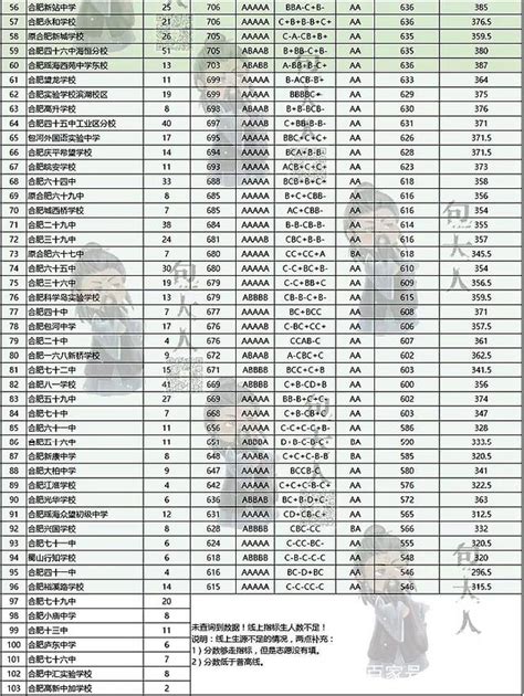 2019年安徽合肥中考代码表参考