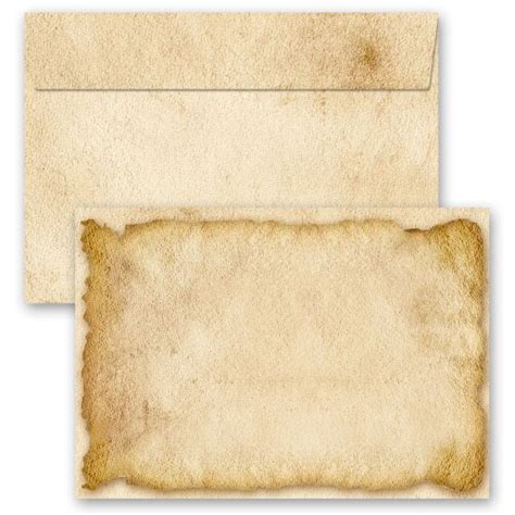 Envelopes OLD PAPER ROLL (Version B) DIN long format - 10 envelopes w