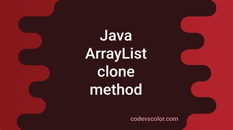 Image result for Clone Java Method