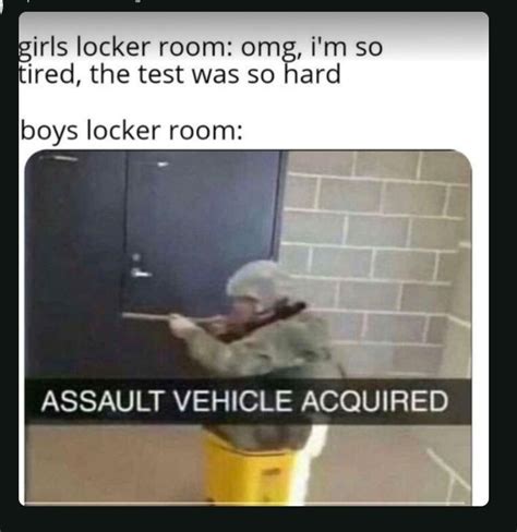 Girls Locker Room vs. Boys Locker Room - Memes - Worst Jokes Ever