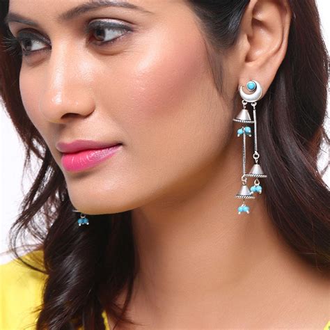 Moksha Half Moon Drop Earrings – VOYLLA