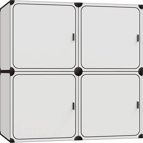 NeuType Cube Storage Organizer with Doors, 4-Cube India | Ubuy