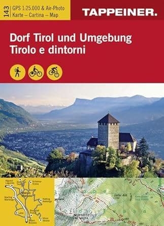 Wanderkarte Dorf Tirol und Umgebung: Cartina escursionistica Tirolo e ...
