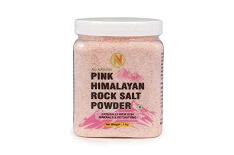 NatureVit Himalayan Pink Rock Salt Powder 1Kg | Natural Salt with 84 ...