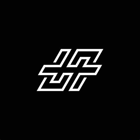 modern elegant letter H line logo. 31976090 Vector Art at Vecteezy