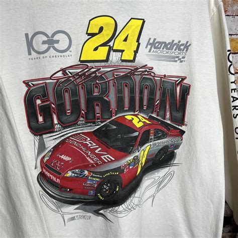 NASCAR Jeff Gordon Racing Long Sleeve T Shirt... - Depop