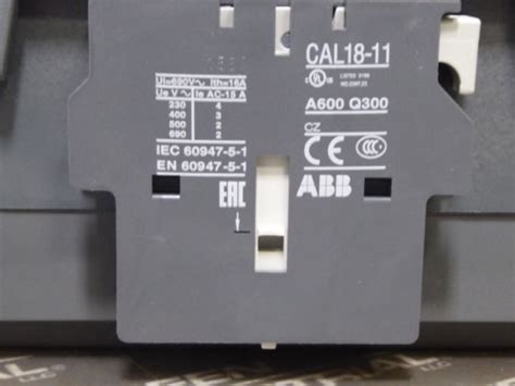 ABB GAF185-10 3 Pole Contactor 1SFL497025R7011 Broken Fin See Pictures ...