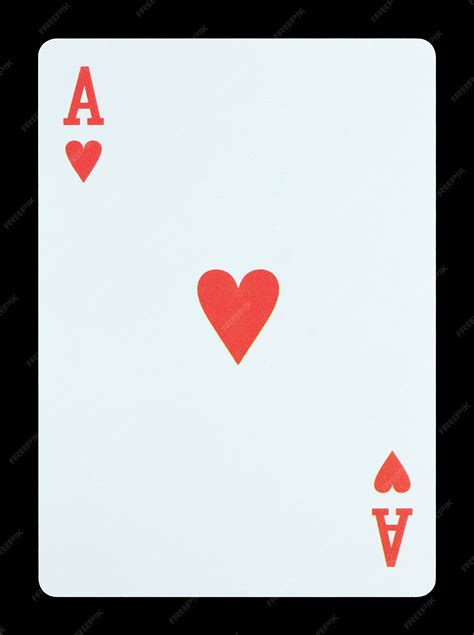 Playing cards - ace of hearts | Premium Photo