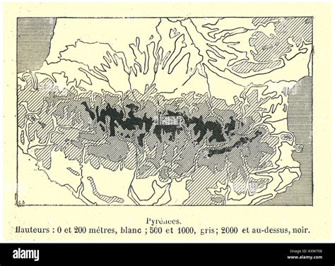 An 1894 geographical map titled “France & Colonies — Pyrénées,” created ...