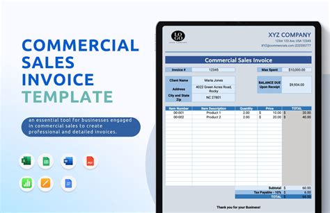 Image result for Sample Invoices Printable