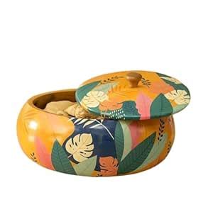Premium Tropical Floral Roti Box, Insulated Chapati Casserole with Lid ...