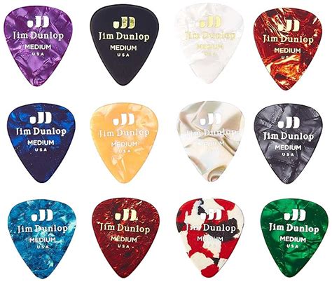 Dunlop Celluloid Pick Medium Variety Pack (12 Pc) - PVP106 ...