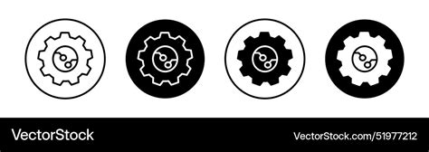 Etl flat line icon set thin Royalty Free Vector Image