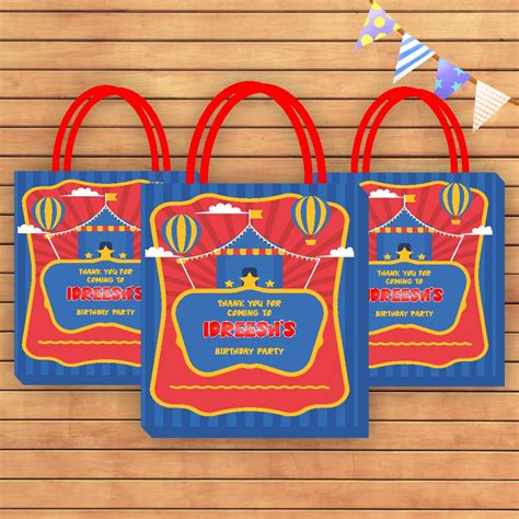 Circus Theme Return Gift Bag | Customized party supplies Online – Party ...
