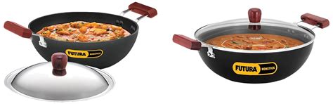 Buy Hawkins Futura 5 Litre Deep Kadhai with Glass Lid, Induction Kadai ...