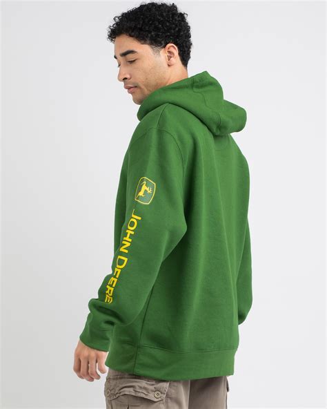 Shop John Deere Logo Hoodie In Green - Fast Shipping & Easy Returns ...