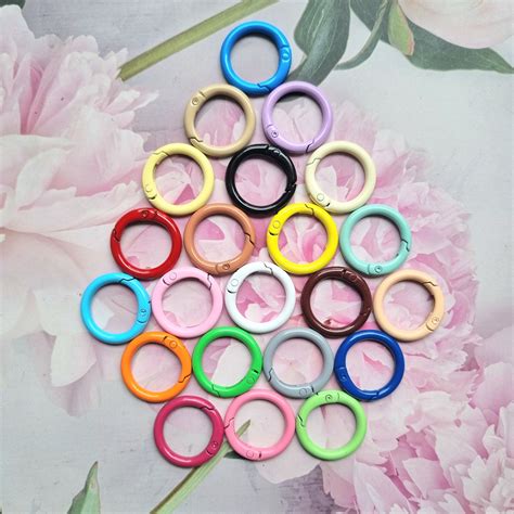 Colorful Push Rings/ Gate Rings / Claps – YV Craft Supplies
