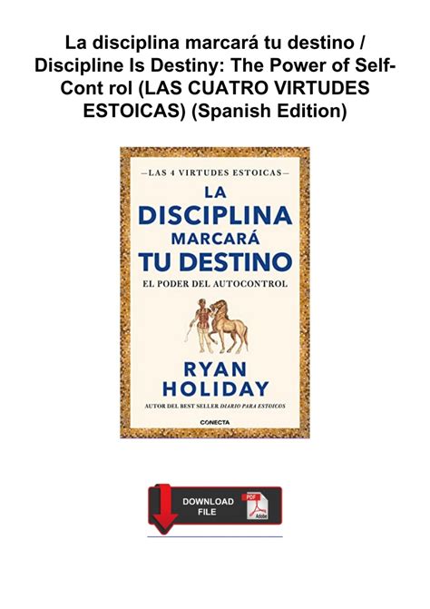 Download ⚡︿PDF⿤︿ La disciplina marcará tu destino / Discipline Is ...